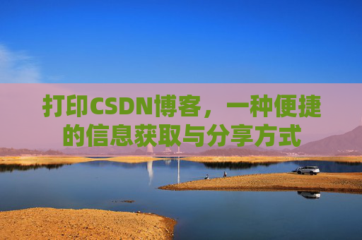 打印CSDN博客，一种便捷的信息获取与分享方式